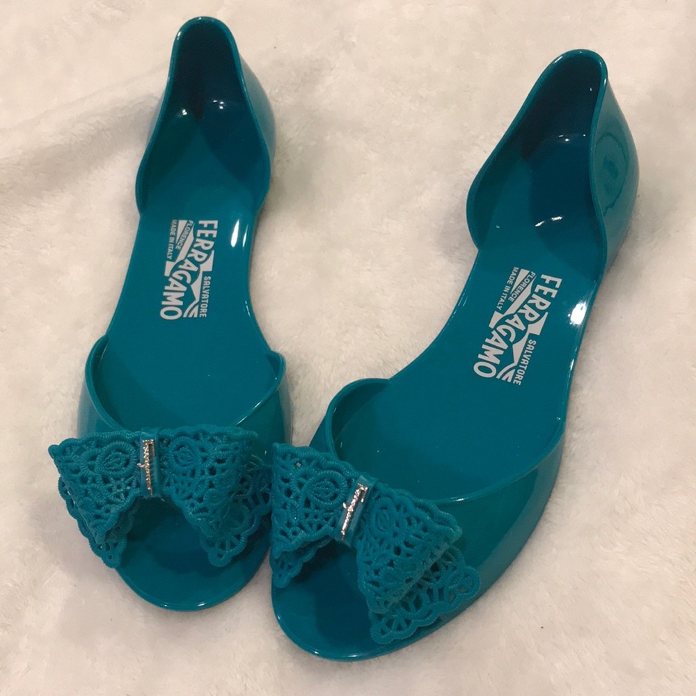 salvatore ferragamo jelly shoes